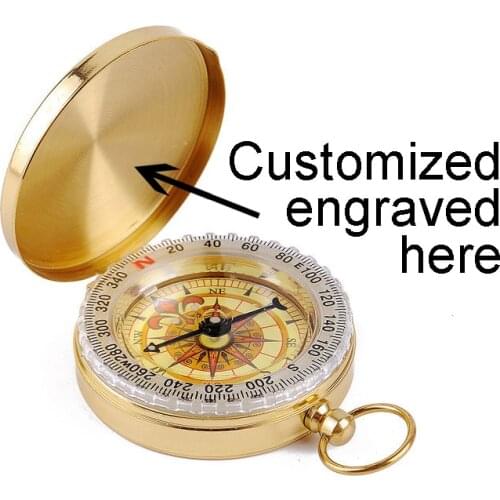 Engraved Compass Gift To Son Dad Daughter Personzalized Comapss Brass Custom Groomsmen Anniversary Valentines Family Gifts