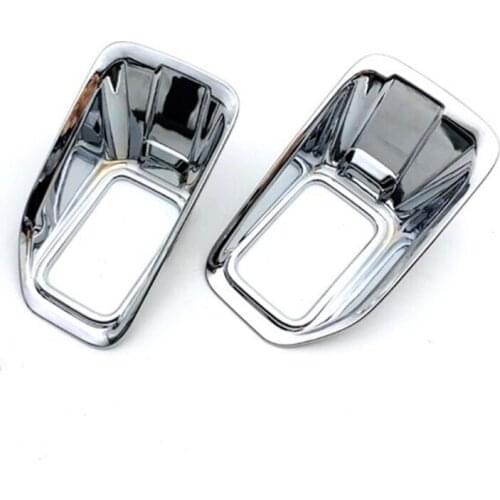 Chrome Front Bumper Fog Light Cover Trim ABS For 2015-2017 XLT For Ford F-150 F150