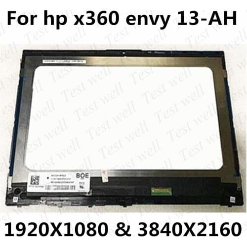 13.3'' IPS LCD Touch Screen Digitizer Assembly+Bezel For HP ENVY 13-AH 13-AH0010nr 13-AH1002TU 13-ah1025cl 1920X1080