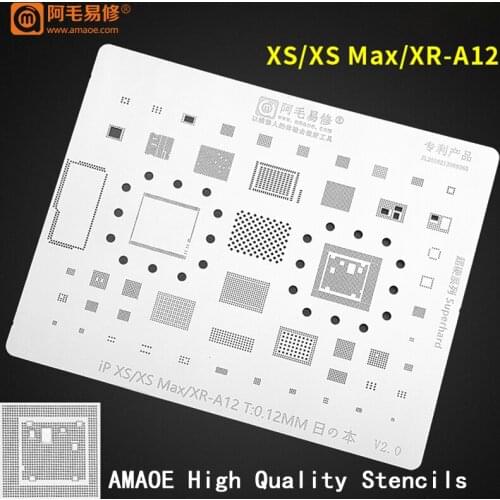 BGA Reballing Stencil Kit Set IC Power Chip For iphone 11 pro max xs x 8 7 6s 6 CPU RAM U2 PMIC POWER IC CHIP Solder Template