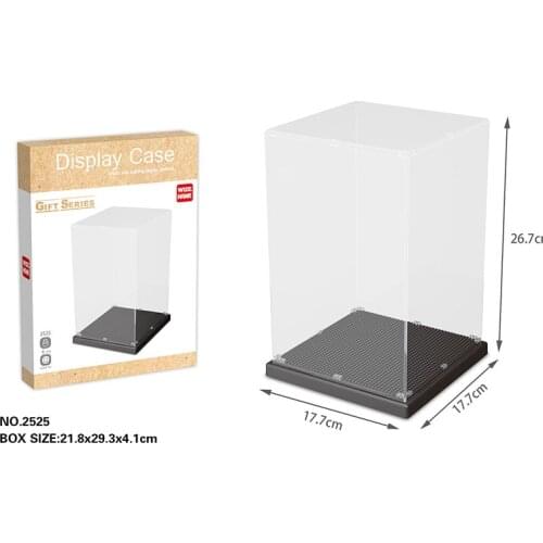 Wise Hawk Display Case For Diamond Blocks Assembly Figures Buildings Transparent Display Box Accessories Pixels Toys