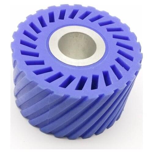 New 1Pcs 85*50mm Serrated Belt Grinder Rubber Wheel Abrasive Sanding Belt Contact wheel