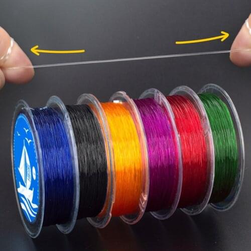 Oar 0.6/0.8mm bead crystal thread hand string rope colorful crystal elastic rope through bead stationery