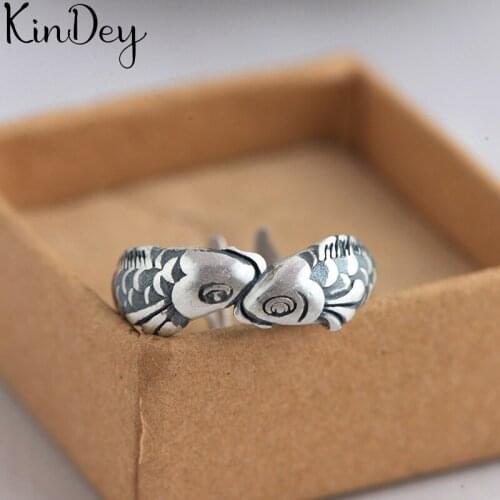 Original Design Bohemian Fish Rings For Women Fashion Open Finger Rings Female Boho Jewelry
