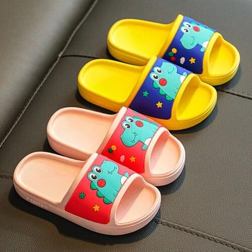 Kids Slippers for Boys Girls Cartoon Shoes Summer Toddler Flip Flops Baby Indoor Slippers Beach Swimming Slippers for Children