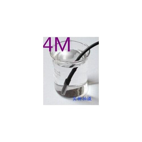 Free shiping 4M Cable 200/pcs Waterproof DS18B20 stainless steel encapsulated temperature sensor