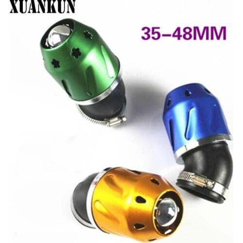 XUANKUN Pedal Motorcycle Modified Air Filter 35-48MM Mushroom Head Air Filter