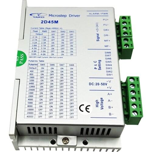 YAKOTEC single-axis motor controller 2D45M NEMA 17/23 two-phase stepping motor drive