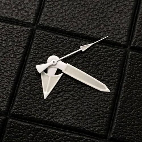 New Arrival NH35 NH36 Model Silver Watch Hands Spare Parts For 7s26 4r35 7009 Automatic Movement Green Lume Watch Replacements