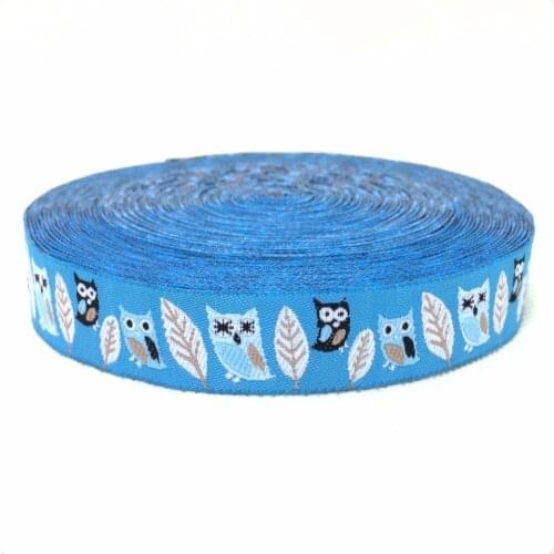 Zakka handmade accessories ribbon laciness 16mm owl Cartoon ribbon woven Jacquard Ribbon KTZD15102226
