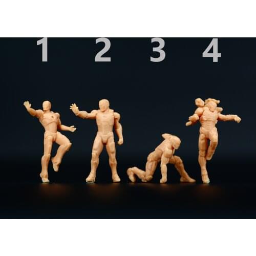 1:64 1:87 Model Miniature Figure People Film White Model Need To Be Colored By Yourself