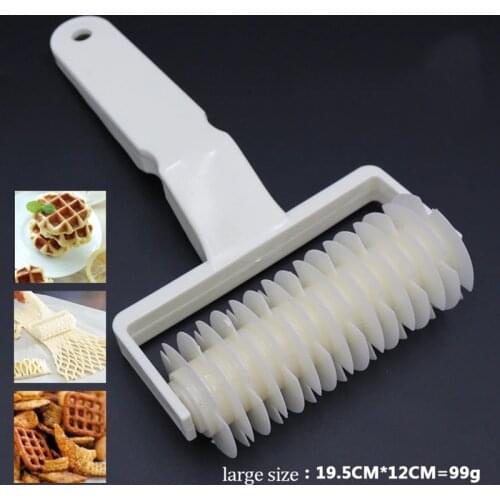 1PC Plastic Pull Net Pizza Knife Wheel Pasta Lattice Roller Cutter Dough Biscuit Pie Kitchen Baking Tool Cutter Accessories