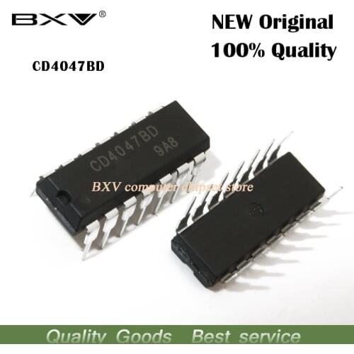 10PCS CD4047BE DIP14 CD4047 DIP 4047BE new original IC