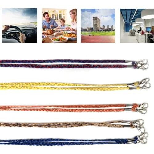 Color Braided Glasses Rope Sunglasses Chain Face Mask Lanyard Mask Glasses Holder Adjustable Traceless Ear Hanging Rope