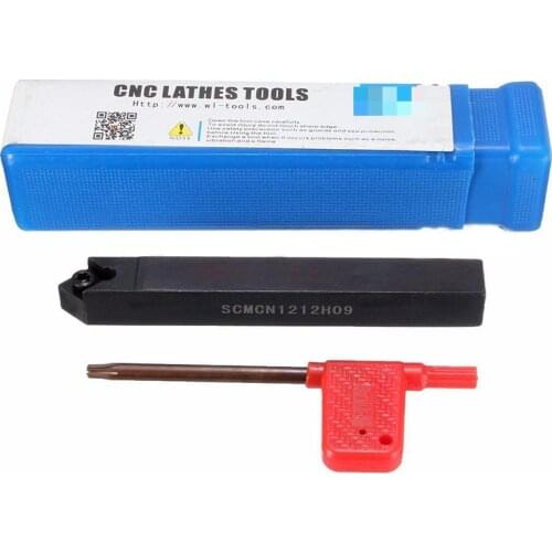 1pc SCMCN1212H09 Tool Holder Boring Bar + 1pc Wrench For CCMT09T3 Inserts Lathe Turning Tool