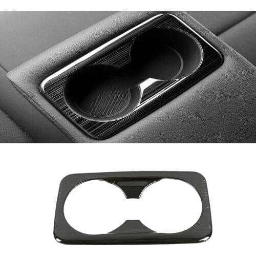 For Kia Cerato k3 2019 2020 Stainless Steel Car Interior Rear Seat Water Cup Holder Panel Cover Trim Accessories Auto Stickers