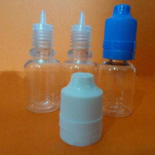 5ml Dropper Oil E Liquid Bottles PET Clear Tamper Evident Childproof Cap for E cigarette Plastic Empty Dropper Bottles