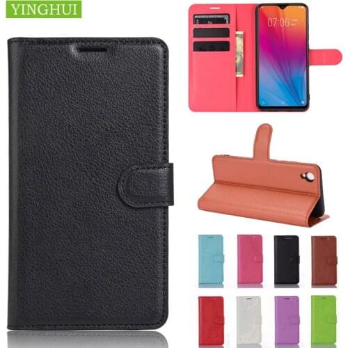 Flip Leather Silicone Magnetic Phone Case For VIVO Y93 Lite Y95 Y91 Y90 Y91i X50 Pro V20 SE Litchi Texture Protect Cover Bag