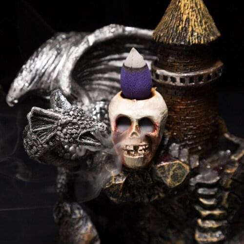 Backflow Incense Burner Tower Incense Ceramic Burner Fragrance Holder Censer Creative Aromatherapy Smoke Reflux Incense Stick