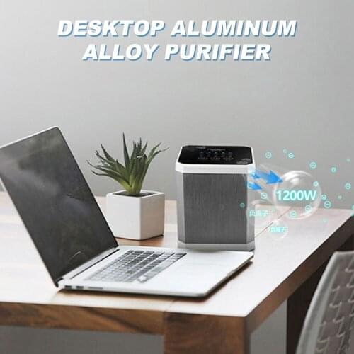 Negative Ion Generator Air Purifier 3 Levels Desktop Purifier for Home Office Active Carbon HEPA Filter Mini Air Ionizer CN Plug