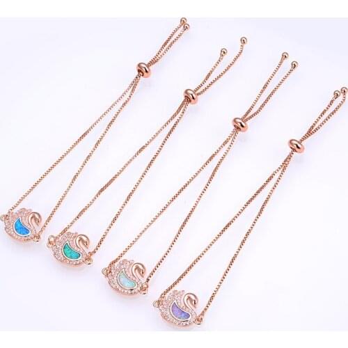 KAMAF 2019 new swan opal simple fashion jewelry bracelet party jewelry color 4
