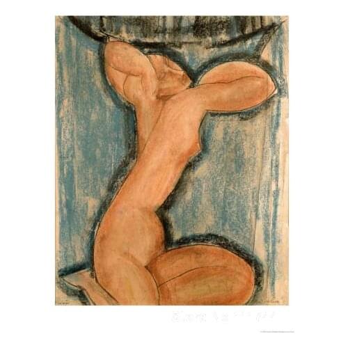 Girl paintings modern art Caryatid Amedeo Modigliani canvas High quality Hand painted