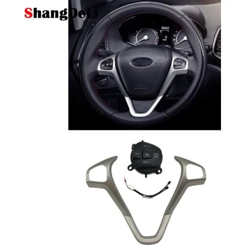 Blue Led Steering Wheel Cruise Control Switch Button For Ford Fiesta MK7 MK8 ST Ecosport 2013