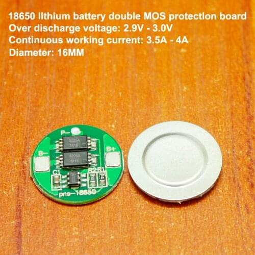 18650 lithium battery Single series power protection board 6A current Japanese precision IC G3JK double MOS protection board