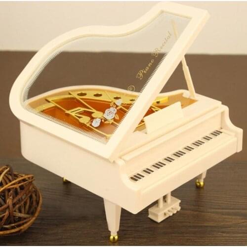Piano Model Music Box Classic Rotating Ballerina Dancer Music Box Home Decoration Birthday Wedding Gift