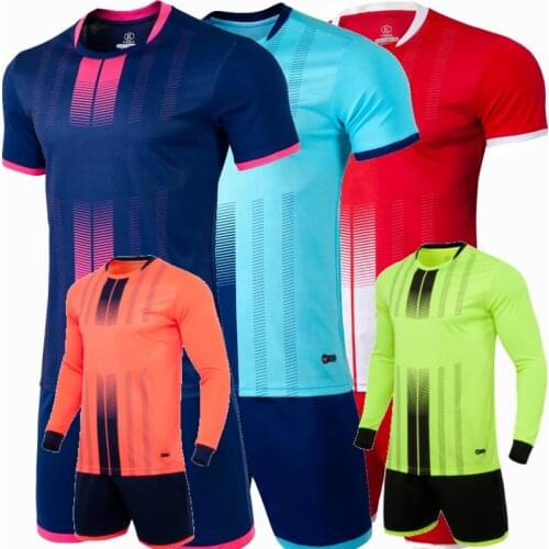 Youth Children Sets football uniforms boys and girls sports kids youth training suits blank customization team game soccer set
