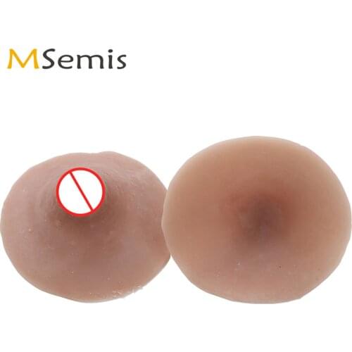 Women Men Fake Breast Nipple Covers Self Suction Silicone False Chest Breast Form Erotic Crossdresser Sissy Cosplay Nipple Toys