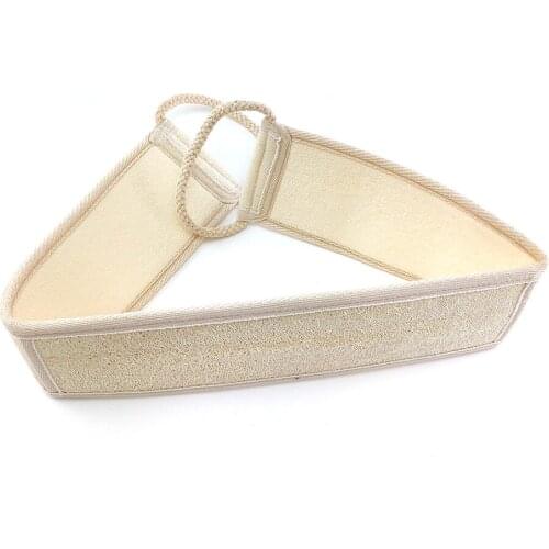 Natural Exfoliating Loofah Back Scrubber Toewl Wash Scrubber Massage Shower Bath Towel Rub Back Belt Body Health Cleaning Strap