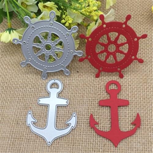 Sailing Anchor ship Metal Cutting Dies Stencil Scrapbooking Photo Album Card Paper Embossing Craft DIY