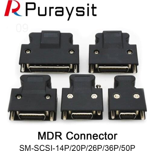 MDR Connector Servo Driver Plug SM-SCSI-14P/20P/26P/36P/50P SCSI connector Use Delta Panasonic Mitsubishi Yaskawa