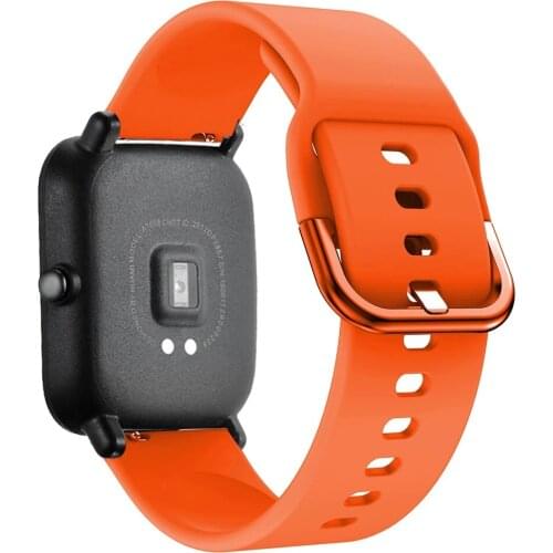 Soft silicon wrist Strap for Xiaomi huami Amazfit Bip Stratos 2/2S PACE GTR 42/47MM Watch Band for Samsung Gear S3 S2 bracelet