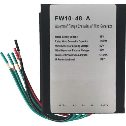 1000W 48V Manual Brake Wind Charger Controller Regulator for Residential Wind Turbine Home Use