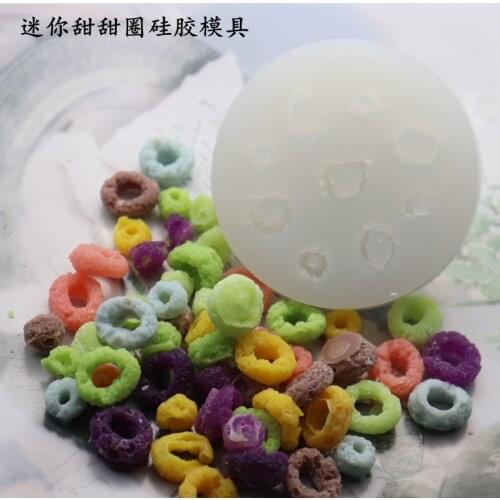 Mini donuts candle mold fondant Cake molds Scented candle decoration Silicone molds