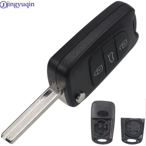 Replacement Remote Car Key Shell 3 Buttons Flip Folding Key Case For Kia K2 K5 Rio 3 Picanto Ceed Cerato Sportage For Hyundai