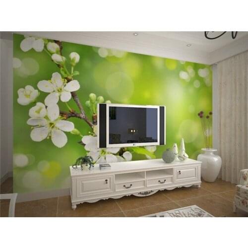Modern Simple Flower Mural 3D Wallpaper Living Room Bedroom Dining Room Cozy Design Interior Decor Wall Paper Papel De Parede 3D