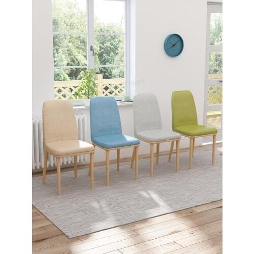 Nordic Dining Chair Home Bedroom Mahjong Dining Table Chair Stool Backrest Modern Minimalist Single Desk Computer Makeup