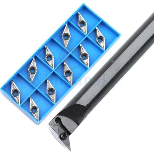 Innerhole turning tool 93° inner boring bar S20R/S25S-SVUBR16 pointed blade lathe tool+VBMT VBGT Carbide CNC lathe turning blade