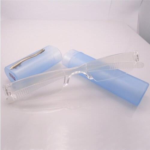 Unisex Presbyopia Resin Integrated Reading Glasses Pen Case Portable Ereglasses Spectacles 1.0 - 4.0 R033