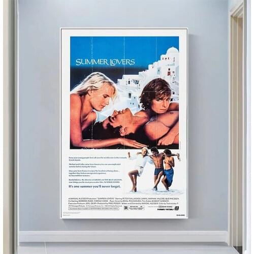 V2012 Summer Lovers Vintage Classic Movie Wall Silk Cloth HD Poster Art Home Decoration Gift