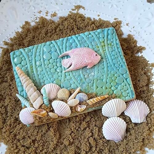 Pearl Seaweed Molds Fondant Cake Decoration Silicone Mold Cake Bubbles Pattern Chocolate Sugarcraft Mold DIY Baking Tool