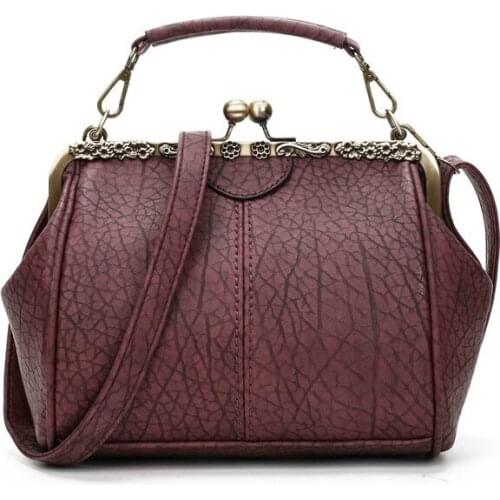 Women Bag Vintage Shoulder Bags 2019 Buckle PU Leather Handbags Crossbody Bags For Women Famous Brand Spring Sac Femme A1-21