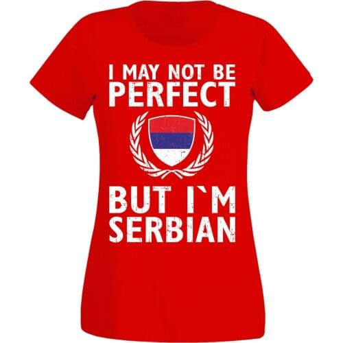 2019 Female Perfect Quality Casual Clothes for Women T-Shirt Serbien Womens Footballer SerbiaT Shirt
