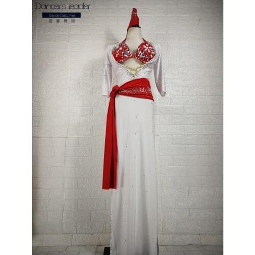 2020 new belly dance handmade custom belly dance costume, robe, full of diamonds