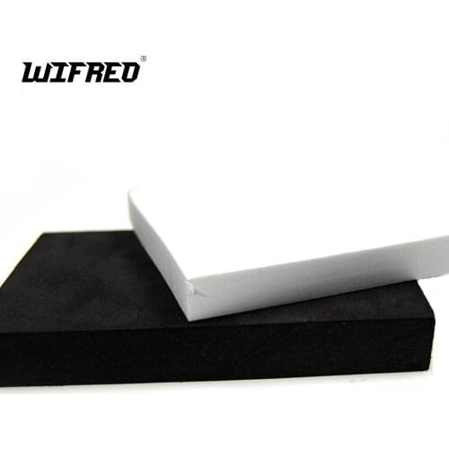 [4PCS] 5cmX10cm Premium Fly Tying EVA Foam Cubic Square White Black Color Popper Lure Insect Bait Float Making Fishing Material