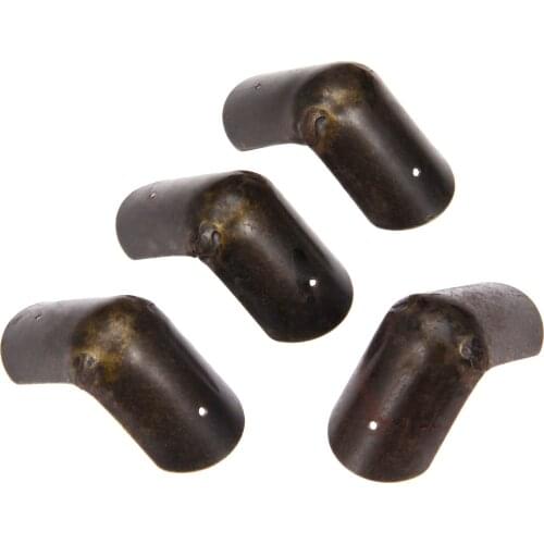 4pcs Corner Protectors Antique Bronze Jewelry Box Feet Wood Gift Wine Case Desk Leg Decor Guard 40*25mm Old Fashioin with nails