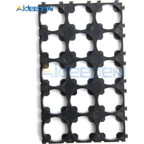 5Pcs 3x5 Cell Battery Spacer 18650 Battery Radiating Shell Pack Plastic Heat Holder Bracket